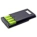 Produktbild JullyeleDEgant Schwarzer Kunststoff Soshine E3S LCD Display austauschbare Batterien Power Bank professionelles Ladegerät für 4 Stück 18650 Batterien