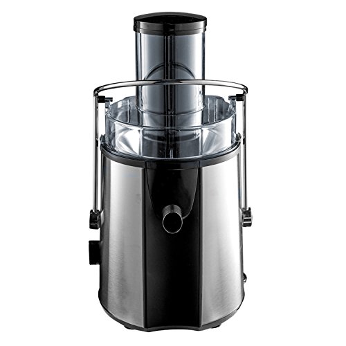 Professionelle leistungsstarke breite Mund Frucht Juicer 1000W Max Power Motor mit 2 Liter Saftkrug und Reinigungsbürste – 33,5 x 22 x 41 cm – Farbe schwarz – ABS-Material – Zwei Geschwindigkeiten zur Verfügung - 4