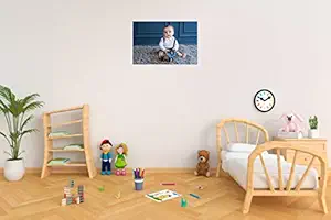 Cute Baby Wall Poster|Baby Boy Playing with Toy Decorative Poster|Baby Wall Poster|Poster for Pregnant Women|Poster for Living Room/Bedroom/Kids Room|High Resolution 300 GSM Paper