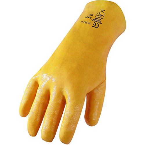 Preisvergleich Produktbild ASATEX Haushalts-Handschuh, Nitril 3401, gelb, Gr. 10 (12 Paar)