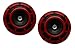 Produktbild DUAL Super Tone LOUD Blast 139Db Universal Euro RED ROUND HORNS (Quantity 2) High Tone / Low Tone Twin Horn Kit with Bracket Pair Compact - Extremely LOUD for Car Bike Motorcycle Truck for BMW 1 3 5 6 7 8 Series M3 M5 M6 303 315 318 320 i 321 325 326 327 328 329 335 340 501 502 503 525 527 535 507 600 700 720 725 735 755 1500 1600 1800 2000 2002 2500 2800 3.0S 3.0Si 3.3Li Csi Honda Acura Civic Fit Prelude Integra RSX Accord LX DX EX Si RSX GSR TSX CL TL GSR LS EK9 EK EG Type-R S JDM other models