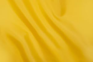 AZ MERCERIE Tessuto Fodera al Metro per Cucito creativo e confezione di abiti altezza 150 cm disponibili in vari Colori (GIALLO 183)