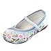 Produktbild Allegorly Kinder Mädchen Ballet Ballerinas Tanzschuhe Stickerei Blume nationalen Wind Tuch Schuhe Freizeitschuhe Sandalen einzelne Schuhe Retro lässig Flache Schuhe