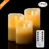 TEECOO Flickering Flammenlose LED-Kerzen Φ3.15 'x H 4' 5...