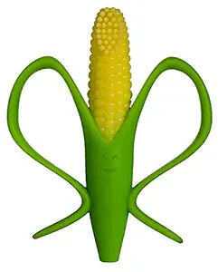 DaKos Baby Boys and Baby Girls Food Grade Soft Sensory BPA-Free Simulation Corn Teeth Soother