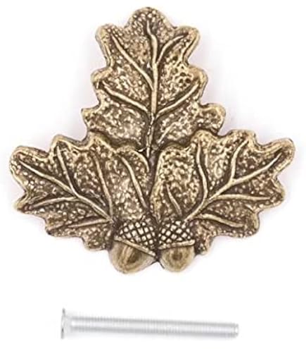Décorations Trophée Chasse - Lot De 3 Feuilles De Chêne En Métal Avec Filetage