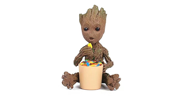 Matecam Marvel Huter Der Galaxie Figur Von Baby Groot Puppe Mit Topf Weihnachten Type Two Amazon De Kuche Haushalt Wohnen
