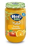 cantidad potito fruta bebe 4 meses Tarrito de frutas variadas Hero Baby Infantil Frutas Variadas A Partir De 4 Meses, Sin Gluten - 235 g