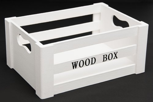 Aufbewahrungsbox „Vintage“ Holzkisten 5er Set weiss Holzboxen Holzkiste Dekokiste Deko Weinkiste Box Kiste Kisten Boxen Aufbewahrung Regal - 3