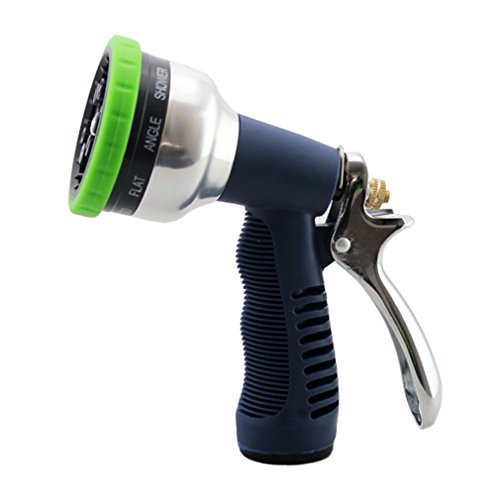 Preisvergleich Produktbild Garten Handbrause, Hochdruck Gartenbrause / Garten-Spritzpistolen - 9-fach verstellbar, Zinklegierung, Leichte Wasserstrahlregelung, ergonomischer Druck-Pistolengriff, Spritze zum Autowaschen & Gießen