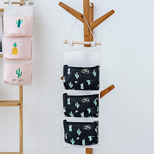 Viyo-Mignon-Cactus-Modle-Suspendus-Panier-Lin-Pochette-de-Rangement-Sac-Organisateur-avec-3-Petites-Poches-pour-la-Dcoration-de-la-Chambre-Salon