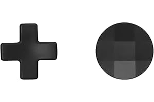Ceozon 2 Pcs Metal D-Pads Replacement Parts Directional Pad Kits for Xbox One Elite Xbox One Elite Series 2, Xbox Elite 2 Core Controller Button Paddles Accessories (Black)