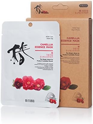 MITOMO Camellia Essence Masks (pack of 6 sheet masks) The Magic Mask by Product Camellia Flower.