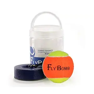 FlyBOMB Portable Tennis Trainer 1KG Weight Heavy Iron Base Tennis Training Tool Exercise Tenis Ball Sports Self-Study Rebound Ball Baseboard Sparring Device