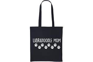 Fellow Friends - Labradoodle-väska, labradoodle mamma tygväska långt handtag