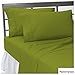 Produktbild Aanya Linen 100% ägyptischer Baumwolle Gestreift Muster 1 Stück Spannbettlaken und 1 Paar Kissenbezüge 400 Fadenzahl 20 Zoll (51 cm) Tiefe Tasche Alle Größen & Farben (190 x 200 cm & Parrot Grün)