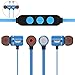 Produktbild Xshuai Leichte Präzision entwickelt 6mm Treiber fortschrittliche Technologie Universal Wireless Kopfhörer Bluetooth 4.1 Stereo Sport Earbuds Magnetic Headset Mic Für Ios Android (Rot / Schwarz / Blau) (Blau)