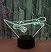 Produktbild 3D Illusion Lampe optische Nachtlicht Roller Visualisierung Amazing Optische Täuschung Touch Control Light 7 Farben ändern Schreibtischlampen für Kinderzimmer Decoration