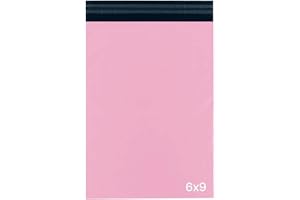 delka Mailing Bags, Durable Pink Poly Mailer Bags, Tear-Resistant Shipping Envelopes for Clothing, Documents, Strong Self-Seal Adhesive, Waterproof & Lightweight (6x9, 50PK)