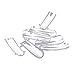 SODIAL(R) 100pcs/set False Nail Tips Dual Form Nail System for UV GEL Acrylic Nail Art Mold Tips Decoration Transparent