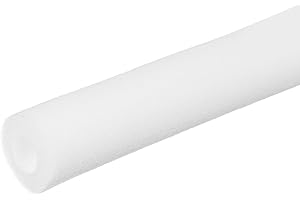 PATIKIL Pipe Insulation Foam Tube, Pool Noodles Foam Tubing Outdoor Wrap Pipe Covers 1" (25mm) ID x 2" (50mm) OD x 6.6 ft for Handle Grip HVAC Units, White