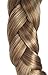 New Style Thin Open Ended Clip-in Hair Braid Mixed Blonde Hair Piece
