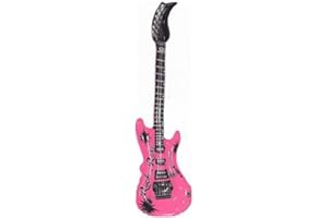 QDWQ-US Pohly Aufblasbare Luftgitarre ca. 100 cm mit Farbauswahl (pink)