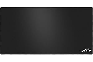 Xtrfy GP2, podkładka pod mysz do gier XXL wykonana z tkaniny (1200 x 600 x 3 mm), precyzja przy każdym ruchu myszy, zszywane krawędzie, antypoślizgowy spód, można prać w pralce, Czarny