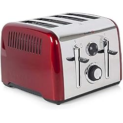 Breville VTT724 1650W Aurora 4 Slice/Peice Wide Slot High Lift Toaster Red