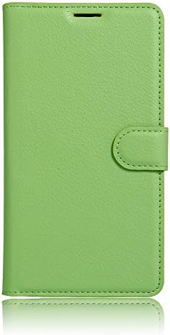 OnePlus 3 Leather Pouch – Green Premium Leather Wallet Case with Flip and Stand Function and Magnetic Clasp