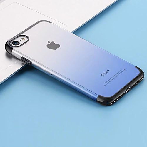 For iPhone 7 6 6s Plus Gradient Color PC Phone Cases Hybrid Cover Clear Crystal Cell Phone Case For iphone 6 7 plus Back Protective Case Cover (iphone 6/6s, A)
