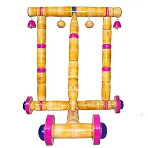WOODMA Baby Wooden Walker- Traditional Wooden Walker for Babies- First Step Activity Walker for Kids Perfect Age for 6 Months & Above