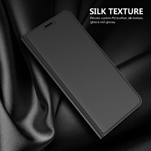 Samsung Galaxy S8 Plus PU Leder hülle Case Moonmin® Bookstyle Klapphülle Wallet Tasche Flip Tasche mit Kartenfach und Ständer Anti-Rutsch Stoßfest hülle + StylusStift für Samsung Galaxy S8 Plus 2017 (Schwarz) - 8