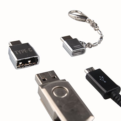 Boweike USB C Adapter auf Micro USB 2.0 + USB C auf USB 3.0 A für neue Macbook, Google Pixel C, One plus 3, MacBook Pro 2016, Huawei P9, Nokia N1 Tablet und andere mit Typ C Buchse Geräte - 2
