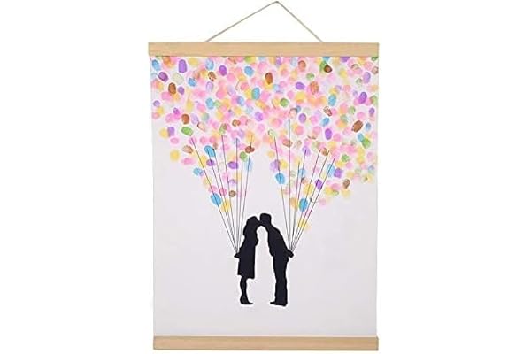 VIFERR Cadre Photo Magnétique en Bois, 40 cm Porte Poster Porte Affiche Aimant Cadre Affiche Moderne Bricolage Photos Poster Scroll Prints Artwork Hanger pour la Décoration