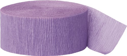 24m Lavender Crepe Paper Party Streamer