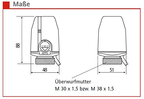 EBERLE 040910011015 Eberle TS 5.11 Thermischer Stellantrieb 230 V - 3