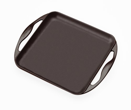Le Creuset 20192000000460 Gril Carré Plancha Font Emaillé Noir