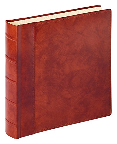 walther design FA-801-P Classicalbum Leder Valencia, Fotoalbum, braun, 32 x 32 cm