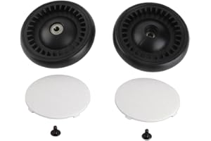 Joyzan Ruota del Passeggino, Rotazione 360 Gradi Passeggini Ruote Posteriore Gomma Accessori Sostituzione Posteriori Universali Sostituibili Carrozzina Ricambio Per Bambini Con Attrezzi