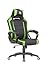 Produktbild N. Sitz Racing Schalensitz Büro-/Gaming/ergonomische/Computer Esports Executive Stuhl mit Kissen, Synthetik PU und PVC Leder, Grün/Schwarz