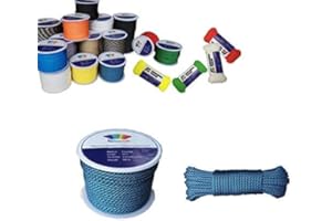 RainbowStone Paracord 7-Strand 550lb Strength 4mm Utility Rope Multiple Color 15/30/50/100m reel…