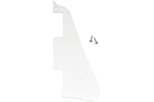 Musiclily Gitarren-Schlagbrett Pickguard für China Made Epiphone Les Paul Standard Modern Style,1 lagig Weiß