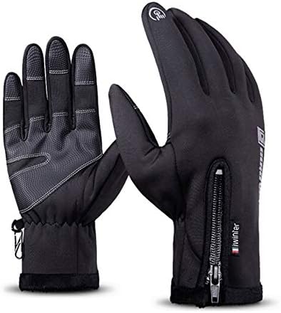 Touchscreen Gloves for Men Women Cold Weather Windproof & Waterproof Glove Non-Slip Silicone Gel Gloves for Cycling Skiing and Running