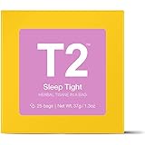T2 Tea Sleep Tight Loose Leaf Teabags in Gift Cube, 25-Count