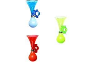 DTLECYJ 3 Pcs Manually Bike Bugle Loudspeaker Siren Hooter Snail Air Horn Kids Bicycle Horn for Kids Children Bicycle Bike