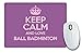 Produktbild Violett Keep Calm und Love Ball Badminton Mauspad Farbe 1133