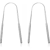Jouis Tongue Cleaner, Oral Care Set, 2 in 1 Stainless Steel Oral and Tongue Cleaner Apparatus (Stainless 1st Grade) 2 in 2