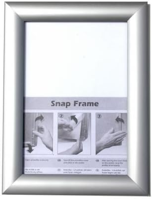 Four X Ninety Silver Snap Frames, Security Frame 25mm, 8 Sizes (A3)