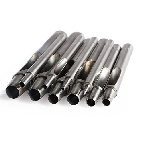10 Stück Locheisen Lochstanze Leder Lederwaren Papier Craft Druck Werkzeug Gürtel Stanzen Set von 1mm-10mm - 6